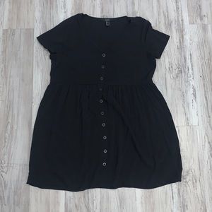 F21 Button Down Swing Dress